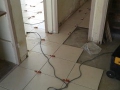 Travaux en photo Pose du carrelage - travaux en cours