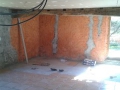 Plafond et carrelage - travaux en cours